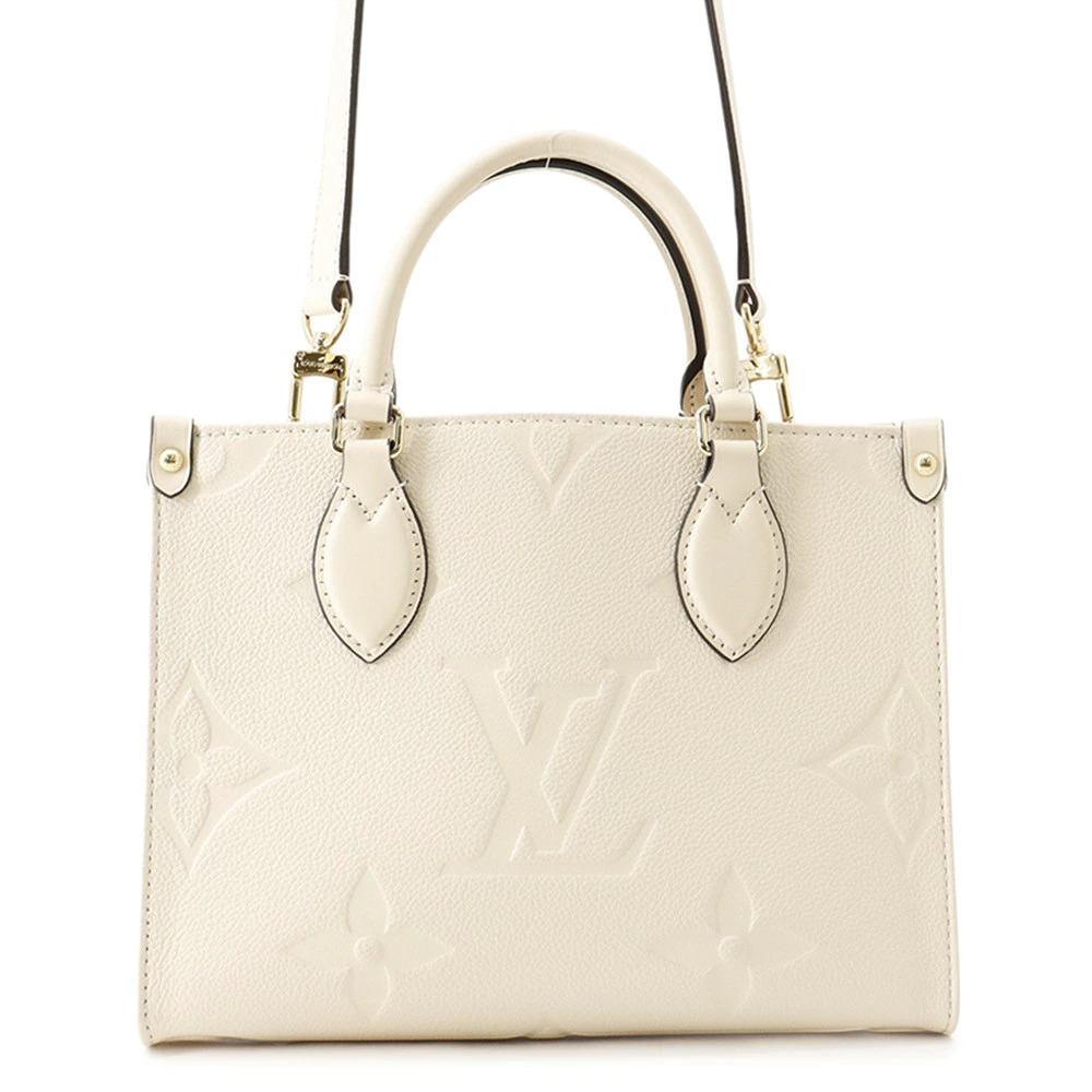 Louis Vuitton Monogram Empreinte OnTheGo 2Way Shoulder Bag Leather Gold